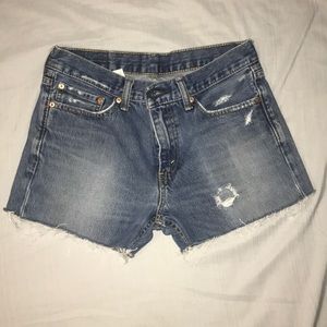 Levi cutoff shorts